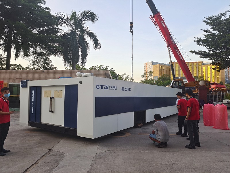 db官网激光8025HC总线高功率12000W光纤激光切割机交付成功